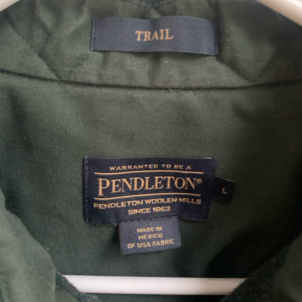 Pendleton Wool Flannel Button Down Shirts Size La… - image 5